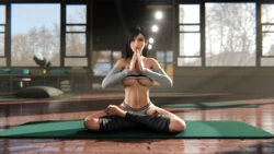 [Strauzek] Yoga Session with Tifa (Final Fantasy VII)