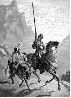 Engraved illustrations by Gustave Doré in L'ingénieux hidalgo don Quichotte de la Manche (1863)[古斯塔夫·多尔在英吉利海峡的伊达尔戈·唐·吉诃德的插图(1863年)]