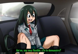 [Accel Art] Waifu Taxi - Tsuyu Asui (BNHA) [Spanish] {La Lagartija Lesbiana}