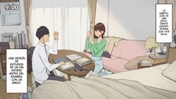 [Wakamatsu] Hitorigurashi no Joshidaisei no Oheya, Tomodachi to Ichinichi Shuuchuu shite Benkyoukai shiyou to Kimeta Hi [Spanish] [ZetaWorks]