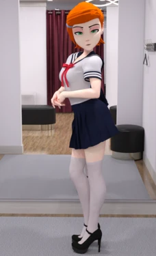 [Pin3D] Gwen Outfits (Ben 10)