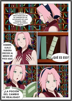 Sakura y Tsunade.  Cambio de la realidad