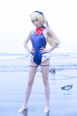 清水由乃 - 玛丽萝丝 蓝色泳衣