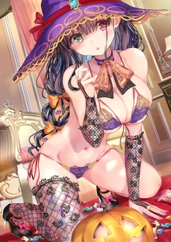 [Ogatatei] Okashi o Moratta Halloween-Lingerie-san