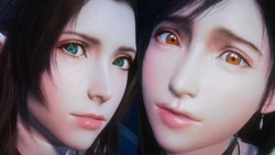 [rtwlingo666] FF7 Futa-Tifa and Aerith-Tram