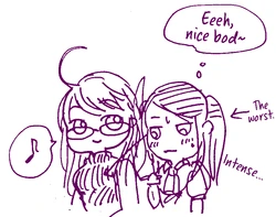 [Hashi] Translated VA-11 Hall-A Doodles (VA-11 Hall-A) [English] [Bad Touch]