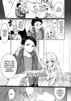[Kurimoti Tiduru] Irekawari Fuufu Gyakuten! Tanetsuke Sex | Body Swapped Husband and Wife Baby-Making Sex! [English] [WataTL]