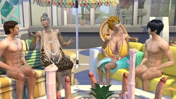 JAY7 - GRANNY TREAT 2 - When the cuckolds are away the old tarts will play - Sims 4
