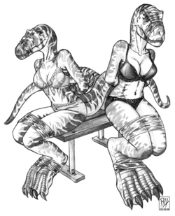 [Predaguy] Dinosaur Bondage