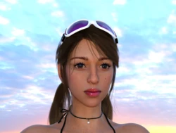 [DICK] Brunette Teen Girl at Beach (89788370)