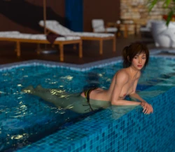 [DICK] Brunette Teen Girl at Pool (95560751)