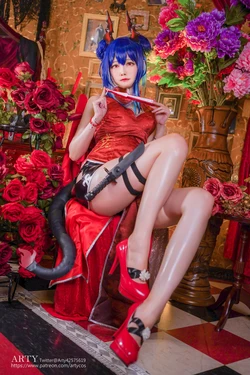 Arty huang - Arknights Chen qipao [18P]