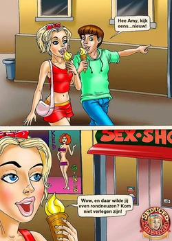Seduced Amanda en de sexshop (Dutch)