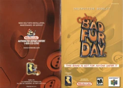Conker's Bad Fur Day (N64) - game manual