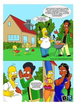[Drawn-Sex] Picnic with Nahasapeemapetilons (The Simpsons) [Spanish]