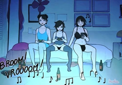 Lewdua - Alice and Alison Playing Games with the Secret Lover at Night (Dutch)