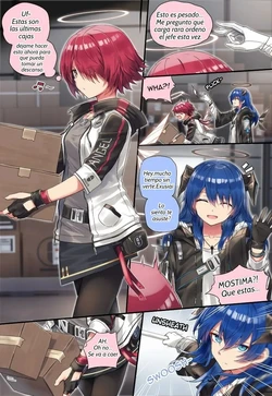 [kataokasan] Mostima x Exusiai x Texas (Arknights) [Spanish]