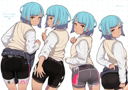 [Neyuki Rei] Tanned Girl Blue Hair #2