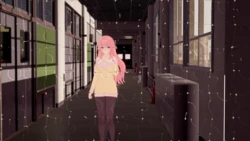 sexy Anime Girl at School