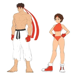 [Gerrrms] Ryu X Sakura (Street Fighter)