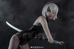 [逆逆Ginni] 尼尔机械纪元2B同人炫酷小姐姐cos