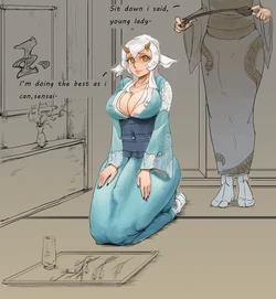[bearthing] sitting down