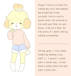 Pompuffy - Animal Crossing Isabelle Belly Expansion Weight Gain Sequence