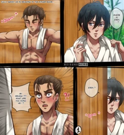 [Keisuke Aero] Mikasa x Eren - In The Sauna (AoT) [English]
