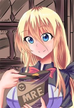 Bismarck try to eat Enterprise MRE