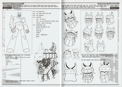 Taekwon V model sheet