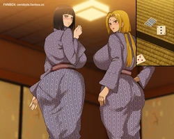 [0byte] Hinata & Tsunade Chijoku no Shiri Moji Batsu Game (Naruto)