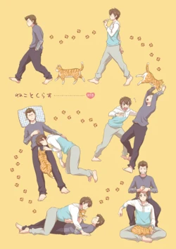 [Hachiware, knuckle chop (Joze, Nako)] Neko to Kurasu (Daiya no Ace) [Digital]