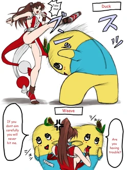 [H@ruki] Mai Shiranui vs Funassyi (King of Fighters) [English]