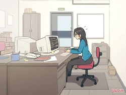 [Lewdua] A typical office day