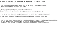 Character Design Guide / Notes