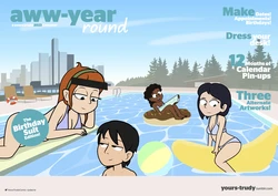 [Dm29] aww-year round 2023 calendar The Birthday Suit edition