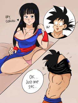 (Gokutrash] goku x chichi shirt comic