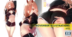 [SydusArts] NOVEMBER ILLUSTRATIONS 2022 (Chainsaw Man)