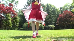 150925kumi 1000girls reimu cosplay jav