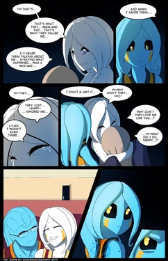 Nephele and Vanille: shadowscarknight comics story