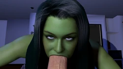 XIAOBAI - She-Hulk Blowjob (Textless)