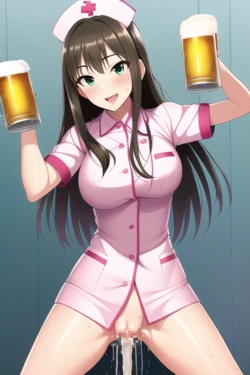 [AI用かけうどん] Urination [AI Generated]