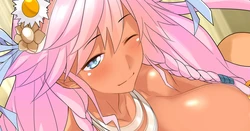 [Makarou] (Riku) Kasshoku Onee-san no Latifa ni Paizuri shite morau Ohanashi. (Border Break)