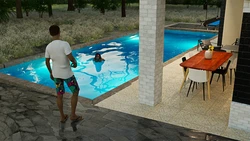 MrKnobb - Ebony Sister's having Sex with Stepbrother at Swimming Pool (Textless)