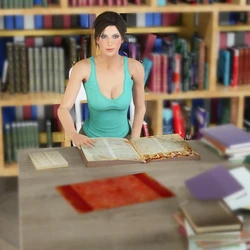 HighTowerStudio- Lara and Hermione in library (Textless)