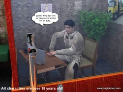 Magicincest - Daddy's girls еntertain him at work (English)