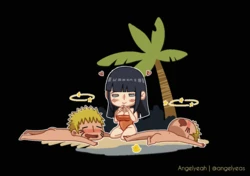 [Angel Yeah] Hinata X Naruto Beach Animation [Animated] (Naruto)