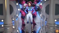 ProneToClone - Cara Delevingne cosplay D.Va (Textless)