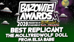 Molly Red Wolf doll wins the Best Replicant Love Doll at 2023 Bazowie Awards Molly Red Wolf娃娃赢得了2023 Bazowie Awards颁奖典礼的年度最佳复制人爱娃娃