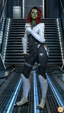 ProneToClone - Chloe Mortez cosplay Gamora (Textless)